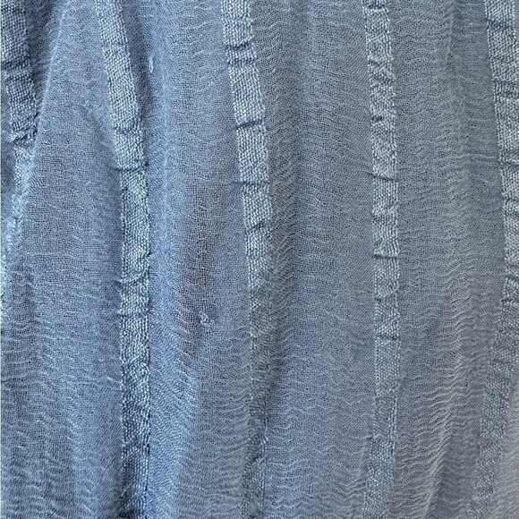 Free People Elisas Off the Shoulder Gold Sequin Blue Top XS SAMPLE - Picture 15 of 15